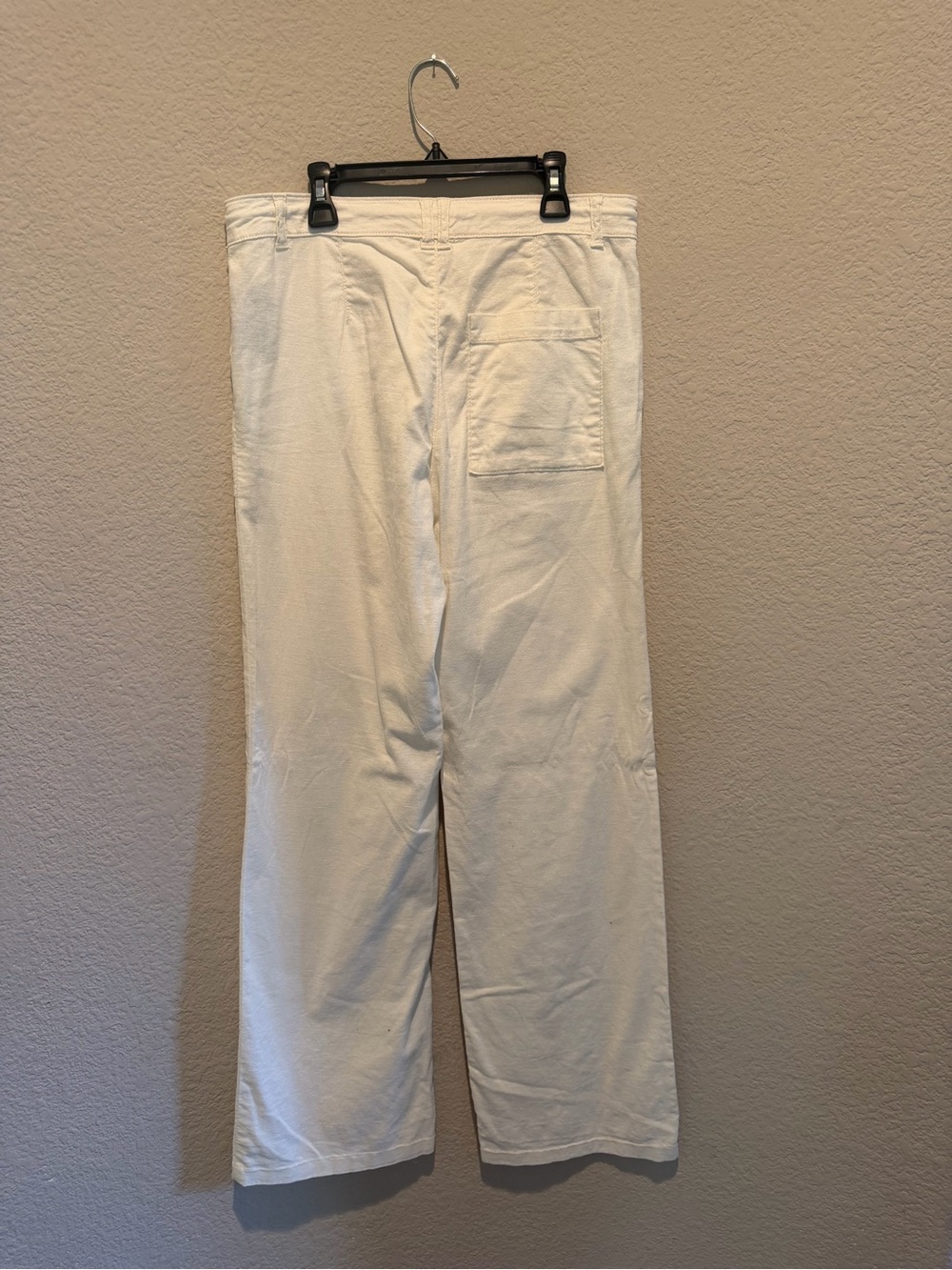 Sanctuary Women's Cream Straight-Leg Drawstring Pants - Picture 2 of 4